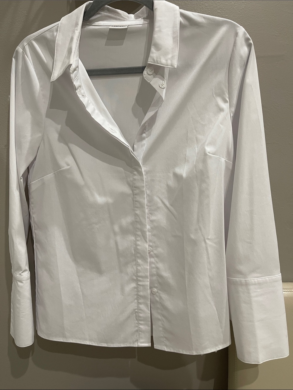 NWOT, Classic White Button-Front Women's Shirt